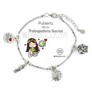 PULSERA PLATA DE LA TRABAJADORA SOCIAL