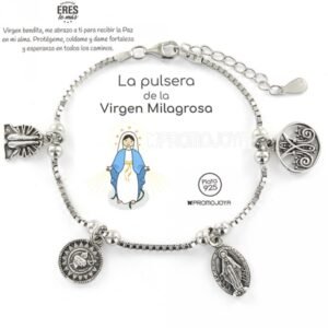 PULSERA PLATA DE LA VIRGEN MILAGROSA