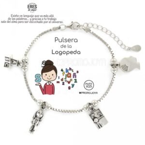 PULSERA PLATA DE LA LOGOPEDA