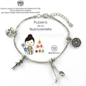 PULSERA PLATA DE LA NUTRICIONISTA