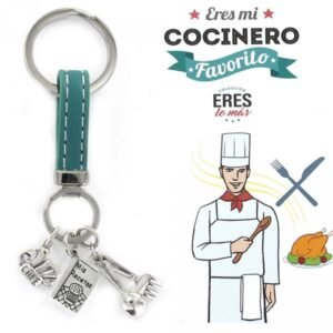 LLAVERO DE PLATA DE COCINERO