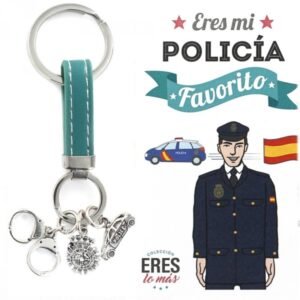 LLAVERO DE PLATA DE POLICIA
