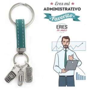 LLAVERO DE PLATA DE ADMINISTRATIVO