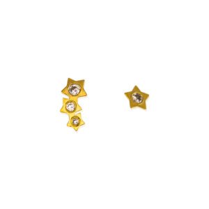 PENDIENTES ESTRELLAS ORO 18 KILATES