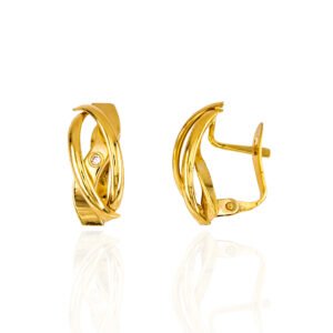 PENDIENTES BANDAS ORO 18 KILATES