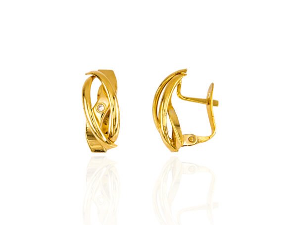 PENDIENTES BANDAS ORO 18 KILATES