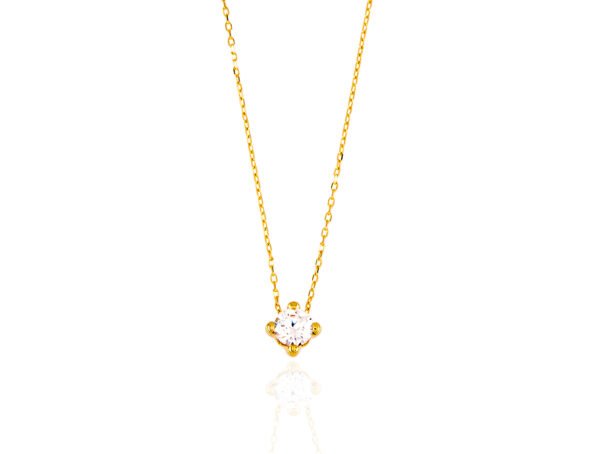 Gargantilla circonita 5mm oro 18kilates