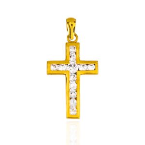 CRUZ ORO CIRCONITAS 18 KILATES