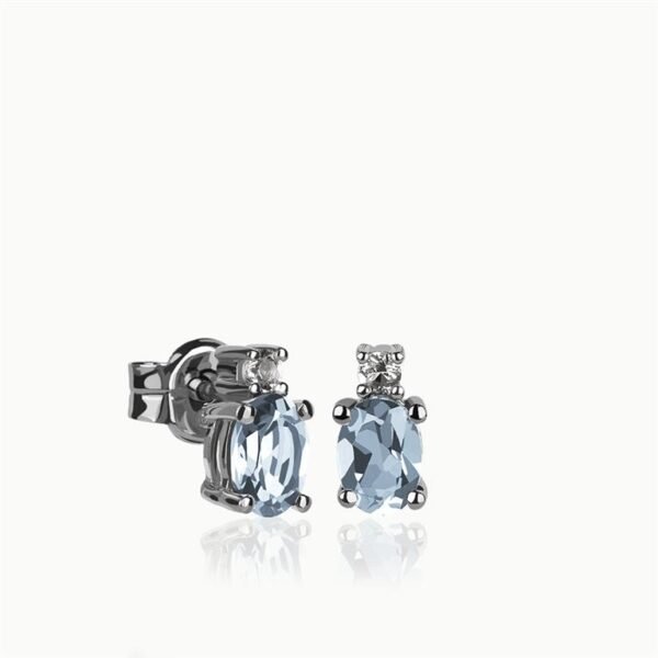 PENDIENTES PLATA AGUAMARINA