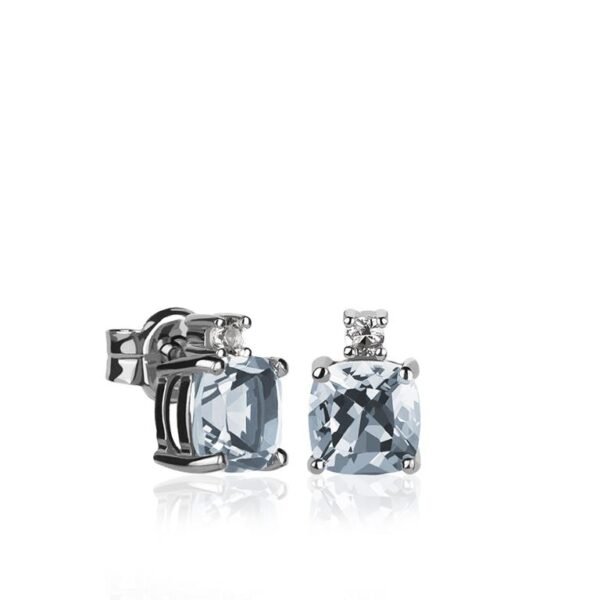 PENDIENTES PLATA AGUAMARINA