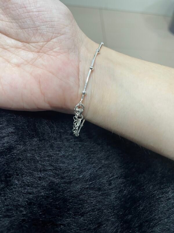 PULSERA PLATA BOLITAS Y INFINITOS - Imagen 4