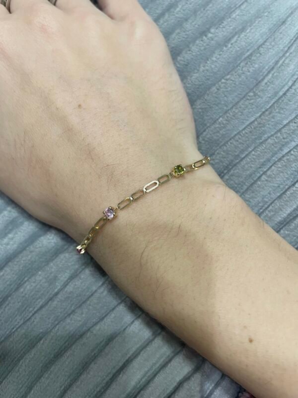 PULSERA COLORES ORO 18KILATES - Imagen 2