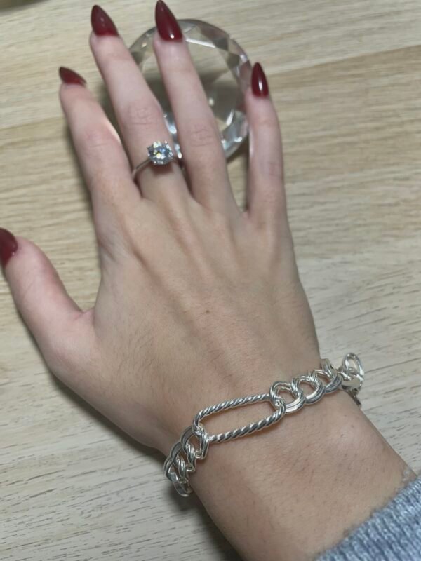 PULSERA PLATA ASAS GRANDES - Imagen 4
