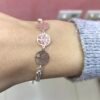 PULSERA PLATA DOBLE CADENA Y ARBOL DE LA VIDA - Imagen 3