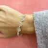PULSERA PLATA DOBLE CADENA Y ARBOL DE LA VIDA - Imagen 4