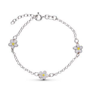 PULSERA PLATA  MARGARITAS