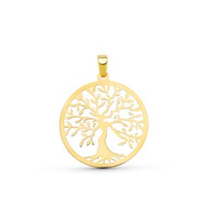 COLGANTE ARBOL DE LA VIDA CALADO ORO 18 KILATES