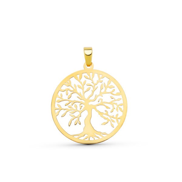 COLGANTE ARBOL DE LA VIDA CALADO ORO 18 KILATES