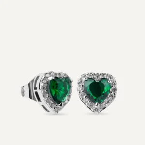 PENDIENTES PLATA PIEDRA VERDE