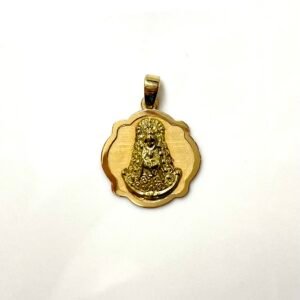 MEDALLA VIRGEN DEL ROCIO ORO 18KILATES