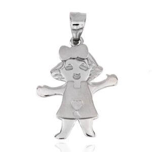COLGANTE NIÑA EN PLATA