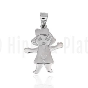 COLGANTE NIÑA EN PLATA