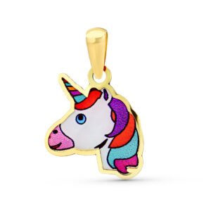 COLGANTE UNICORNIO ORO 9 KILATES