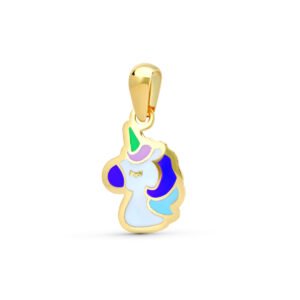 COLGANTE UNICORNIO ORO 9 KILATES