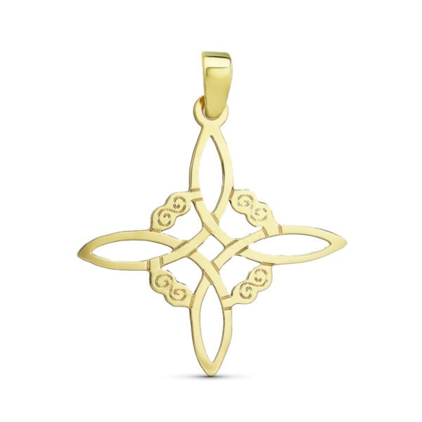 COLGANTE NUDO DE BRUJA ORO 18K