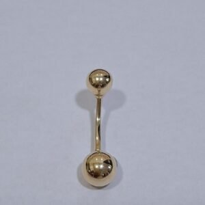 PIERCING ORO 9KILATES OMBLIGO BOLA