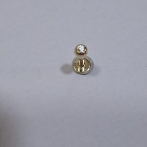 Piercing oro 9Kilates labio bola con circonita