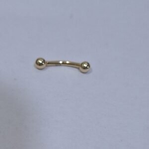 Piercing oro 9kilates ceja bolas