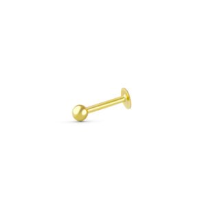 Piercing oro 9kilates labio bola