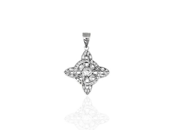 COLGANTE NUDO DE BRUJA EN PLATA