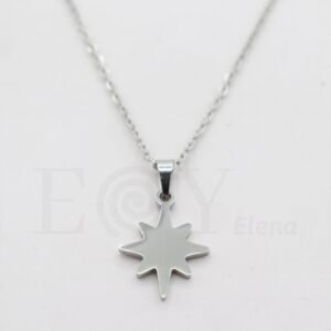 COLLAR ACERO CON ESTRELLA POLAR