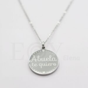 CADENA CON COLGANTE ABUELA ACERO