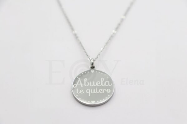 CADENA CON COLGANTE ABUELA ACERO
