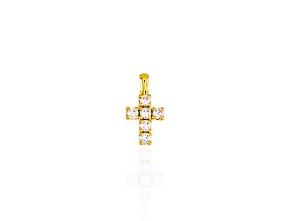 CRUZ ORO 18K CON CIRCONITAS