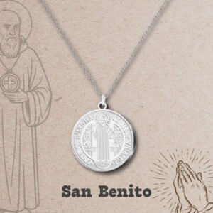 CADENA CON COLGANTE SAN BENITO ACERO