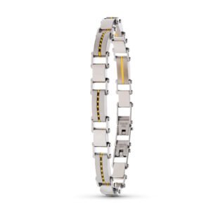 PULSERA ACERO Y CHAPADO