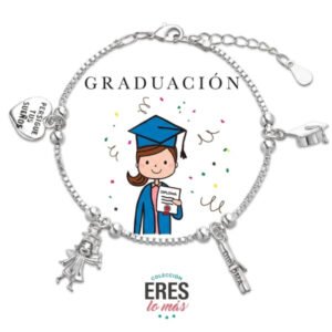 Pulsera Plata de la Graduacion en plata de ley 925 milesimas